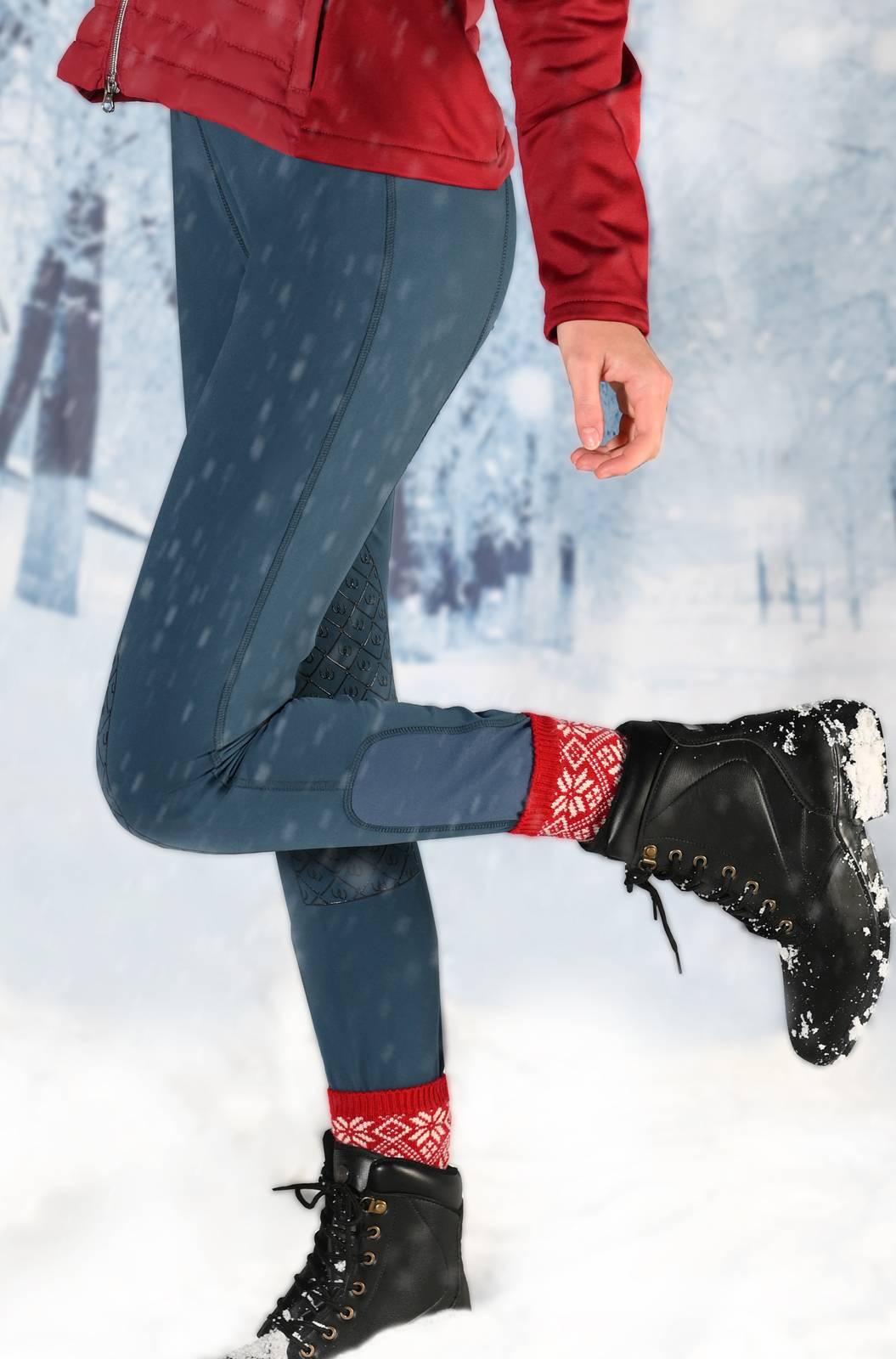 Ovation Kids Equinox 3-Season Knee Patch Pull-On Breeches