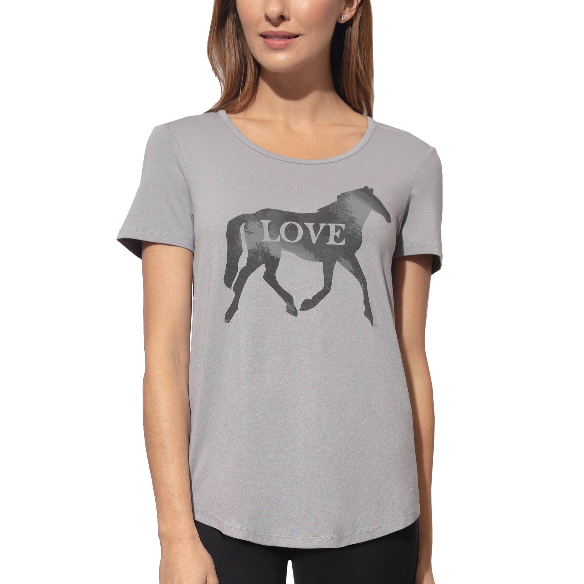 Chestnut Bay Ladies Rider Fashion Tee - Love Horse