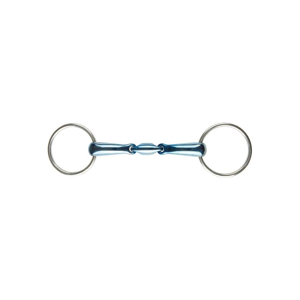 JP Korsteel Blue Steel Oval Loose Ring Snaffle Bit