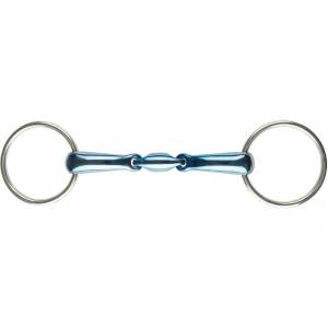 JP Korsteel Blue Steel Oval Loose Ring Snaffle Bit
