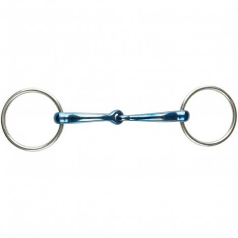 JP Korsteel Blue Steel Jointed Loose Ring Snaffle Bit