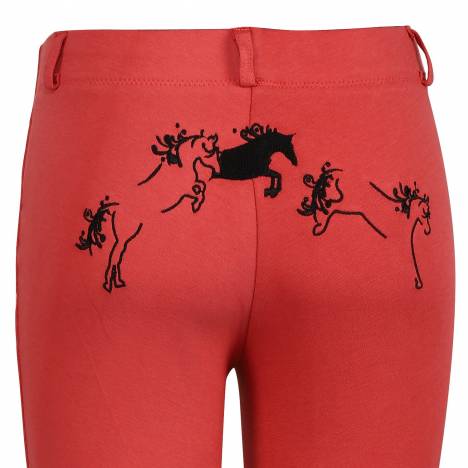 TuffRider Kids Whimsical Horse Embroidered Pull-On Jodhpurs