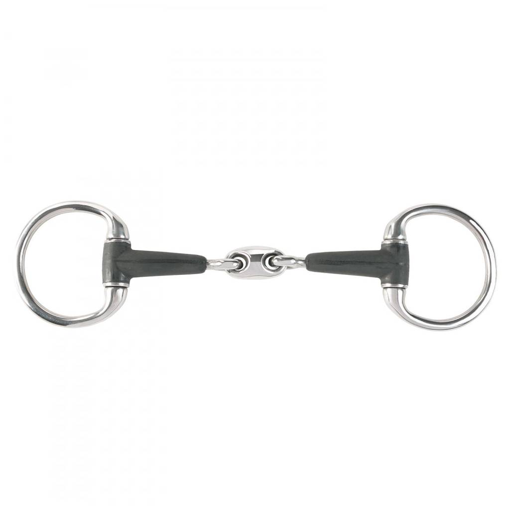 Horze Rubber Oval Link Eggbutt Snaffle Bit