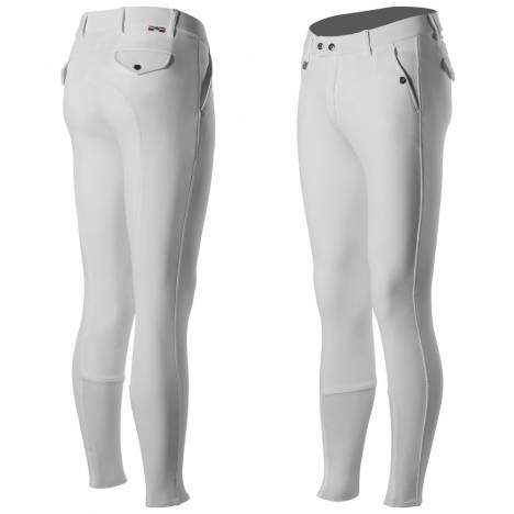 Horze Mens Grand Prix Silicone Knee Patch Breeches