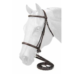 EquiRoyal Fancy Stitched Raised Snaffle Bridle