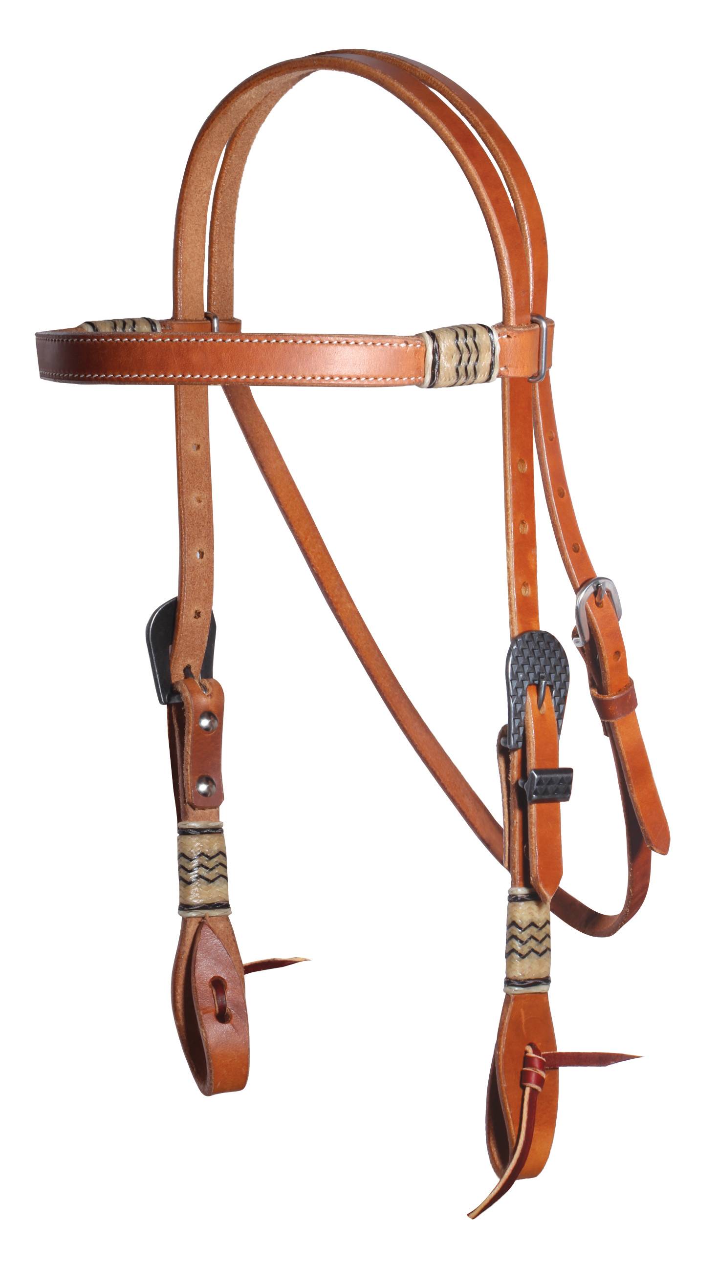 Professionals Choice Browband Headstall With Rawhide