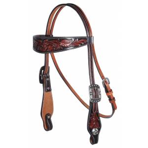 Professionals Choice Floral Browband Headstall