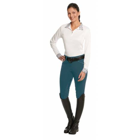 Ovation Ladies Destiny Super-X Paisley Grip Knee Patch Breeches