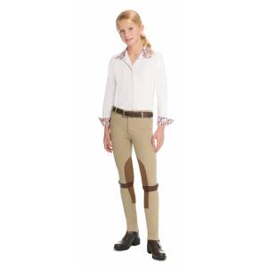 Saddlecraft Enfants Jiggy Jods Plain Jodphur-beige - enfants Jodhpurs environ 71.12 cm 28 in