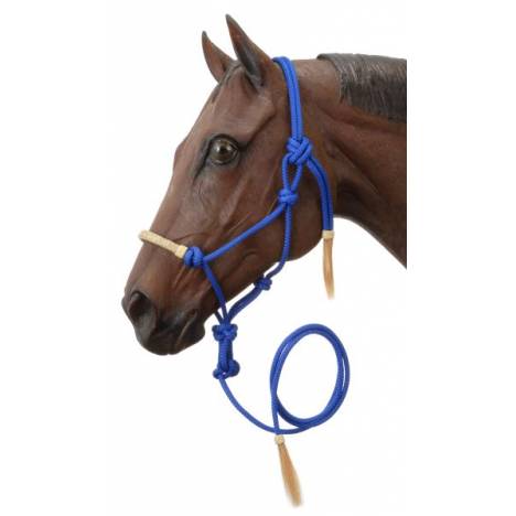 Tough-1 Rawhide Noseband Rope Halter With Lead
