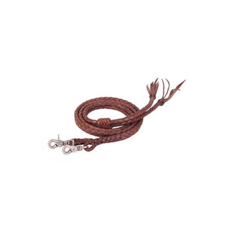 Weaver Round Braided Latigo Split Reins