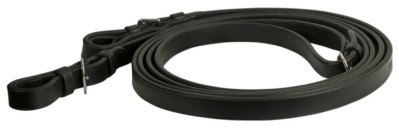 Da Vinci Plain Flat Reins with Hook Stud Ends