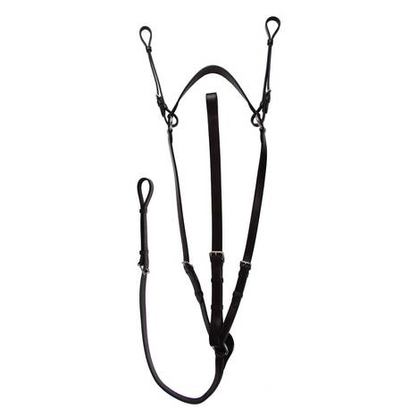 Henri de Rivel Advantage Flat Breastplate Martingale with Standing Attachment