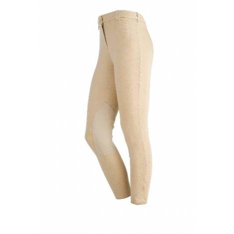 On Course Ladies Cotton Natural Front Zip Breeches