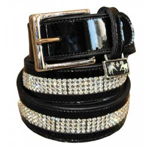 Equine Couture Bling Patent Leather Belt - Ladies
