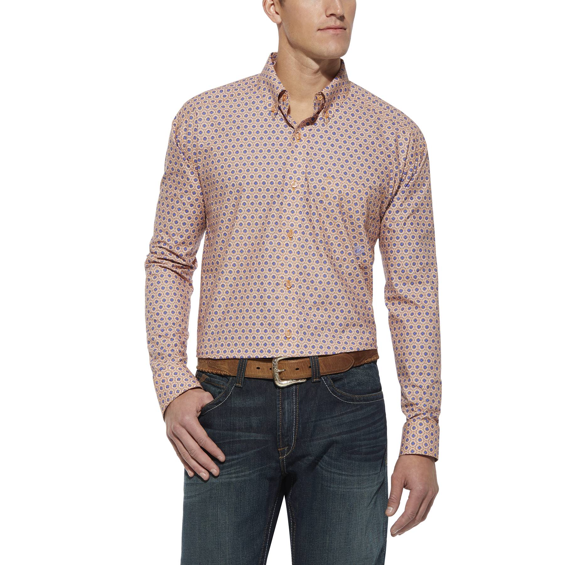 6-175126 Ariat Mens Tyson Print Shirt sku 6-175126