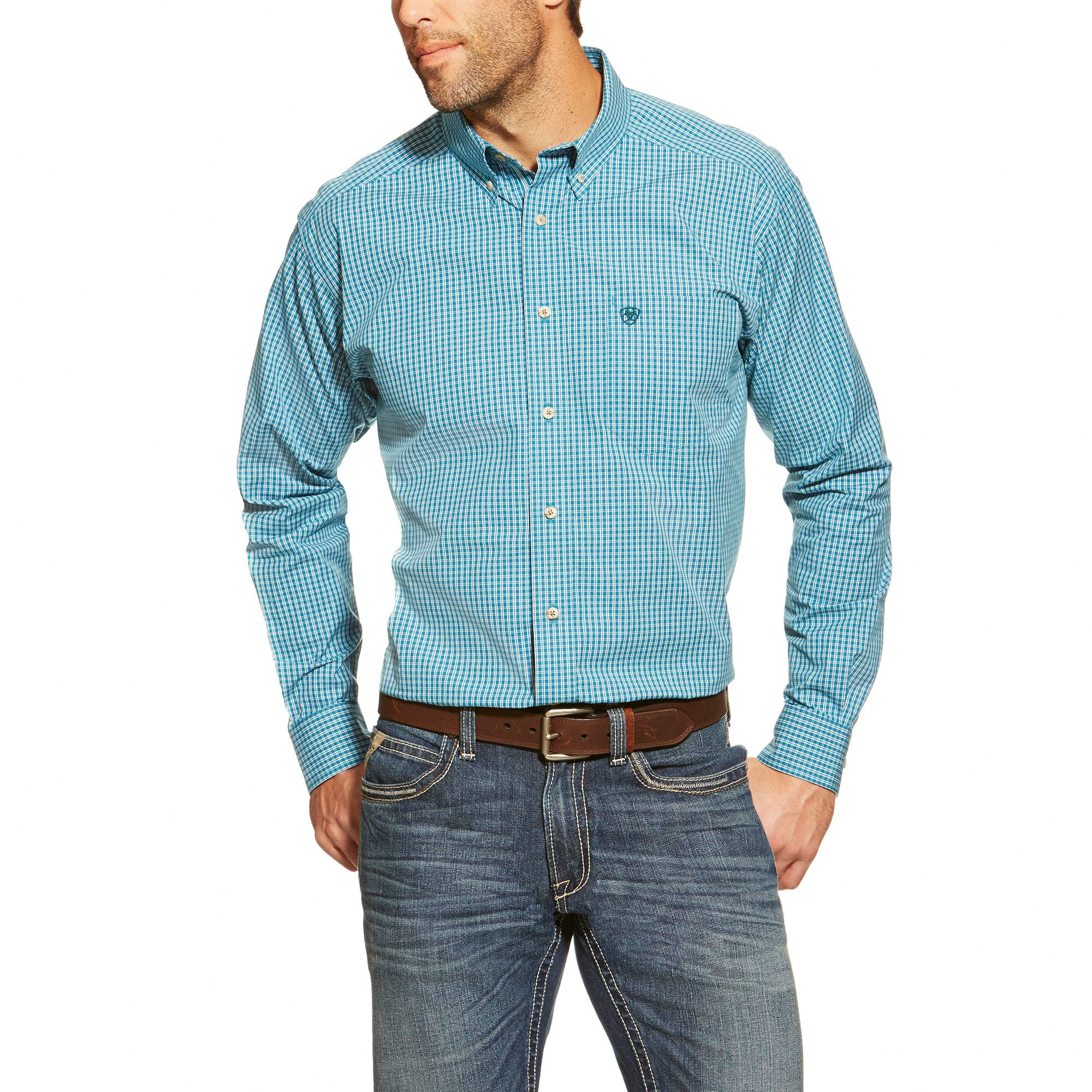 6-175128 Ariat Mens Frederick Performance Shirt sku 6-175128