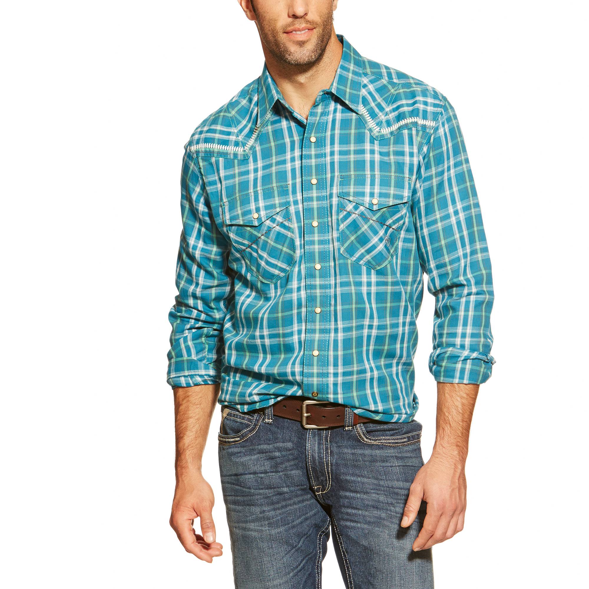 6-175130 Ariat Mens Kilgore Pld Shirt sku 6-175130