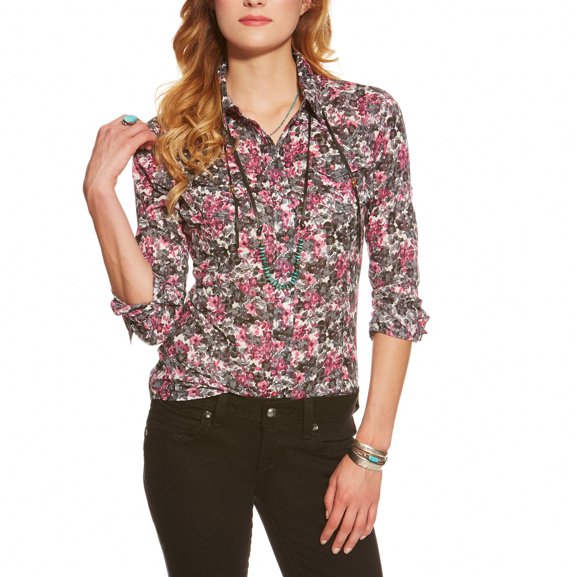 6-175154 Ariat Womens Hyde Snap Shirt sku 6-175154