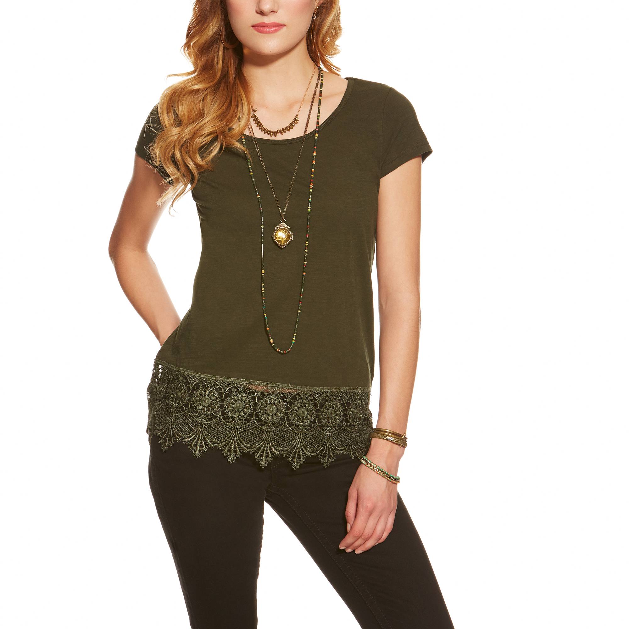 Ariat Womens Belmont Lace Top