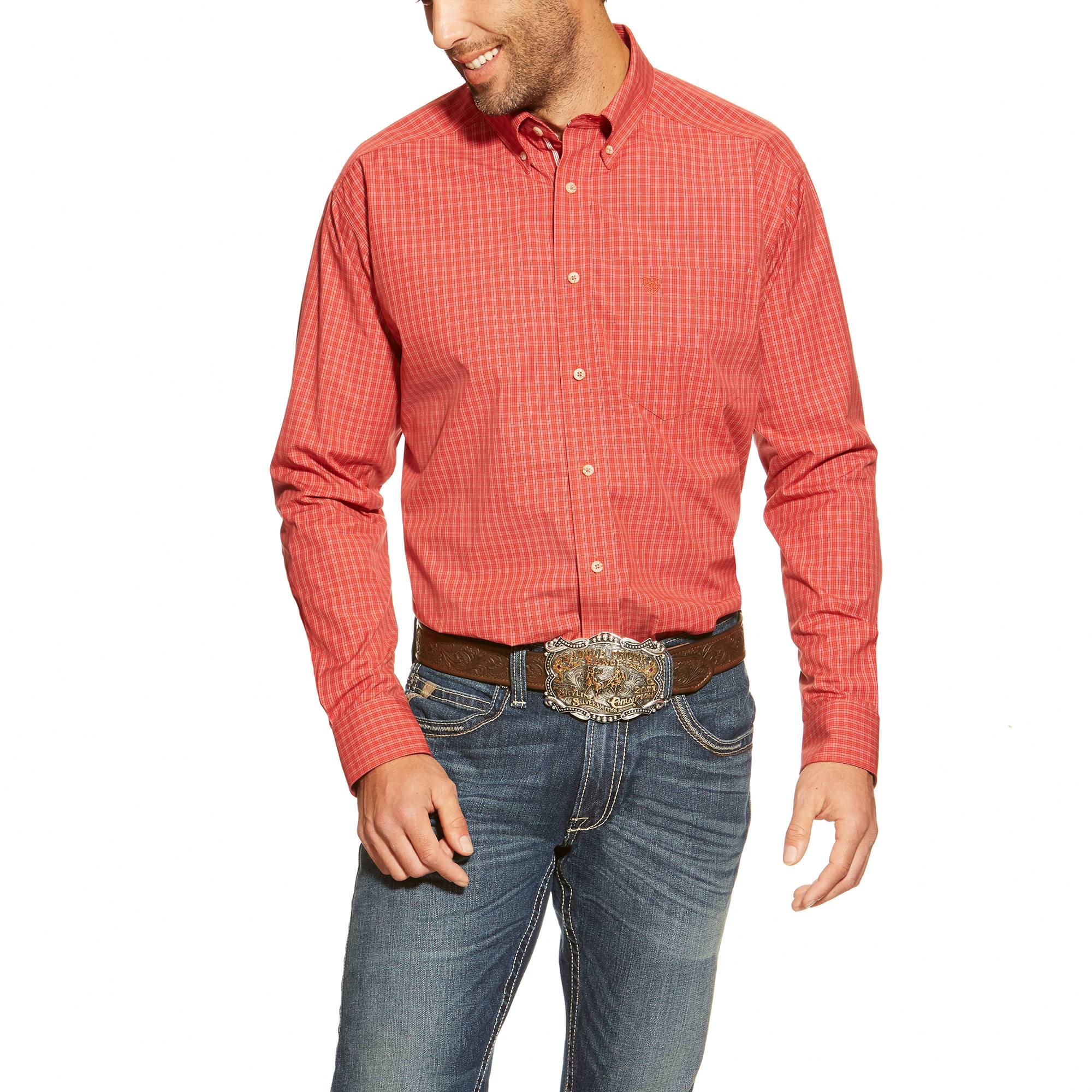 Ariat Mens Brannon Performance Ls Shirt