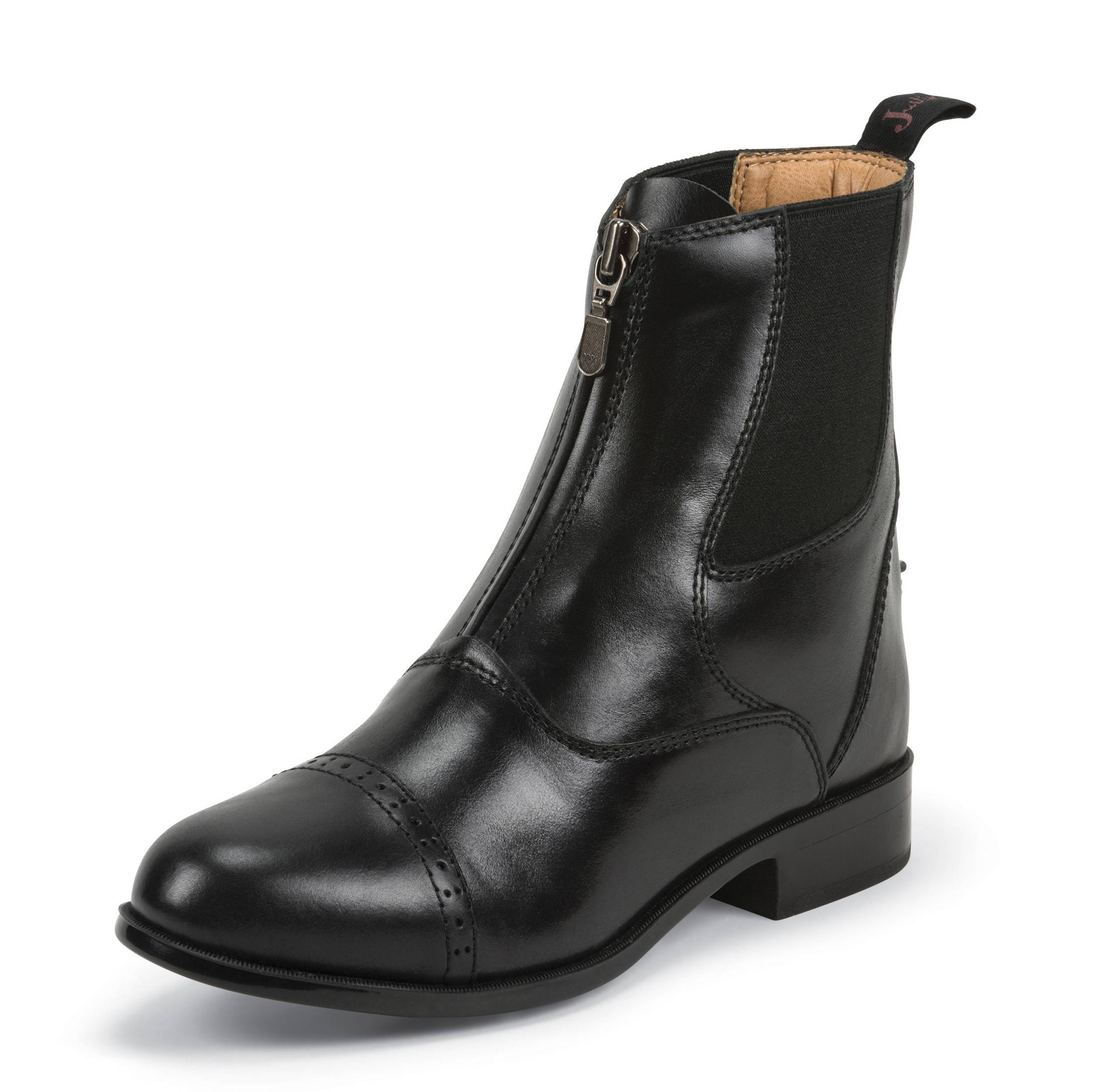 Justin Zip Paddock Boots - Ladies - Black