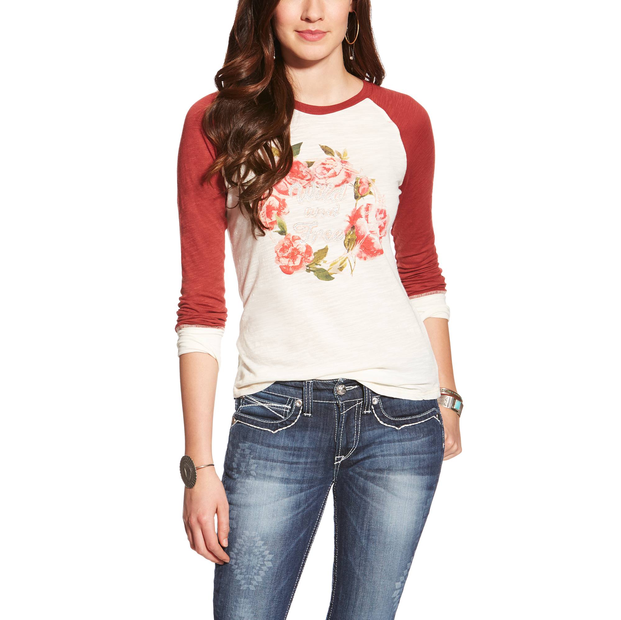 Ariat Blaire Graphic Top Ladies Whisper White