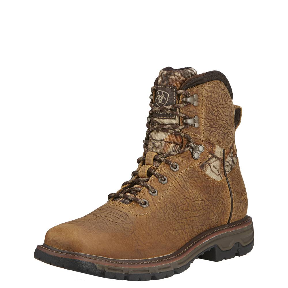 Ariat Conquest 6 WP Boots - Mens - Brush Brown
