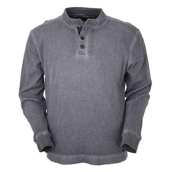 6-185687 Outback Trading Thermal Henley - Mens sku 6-185687