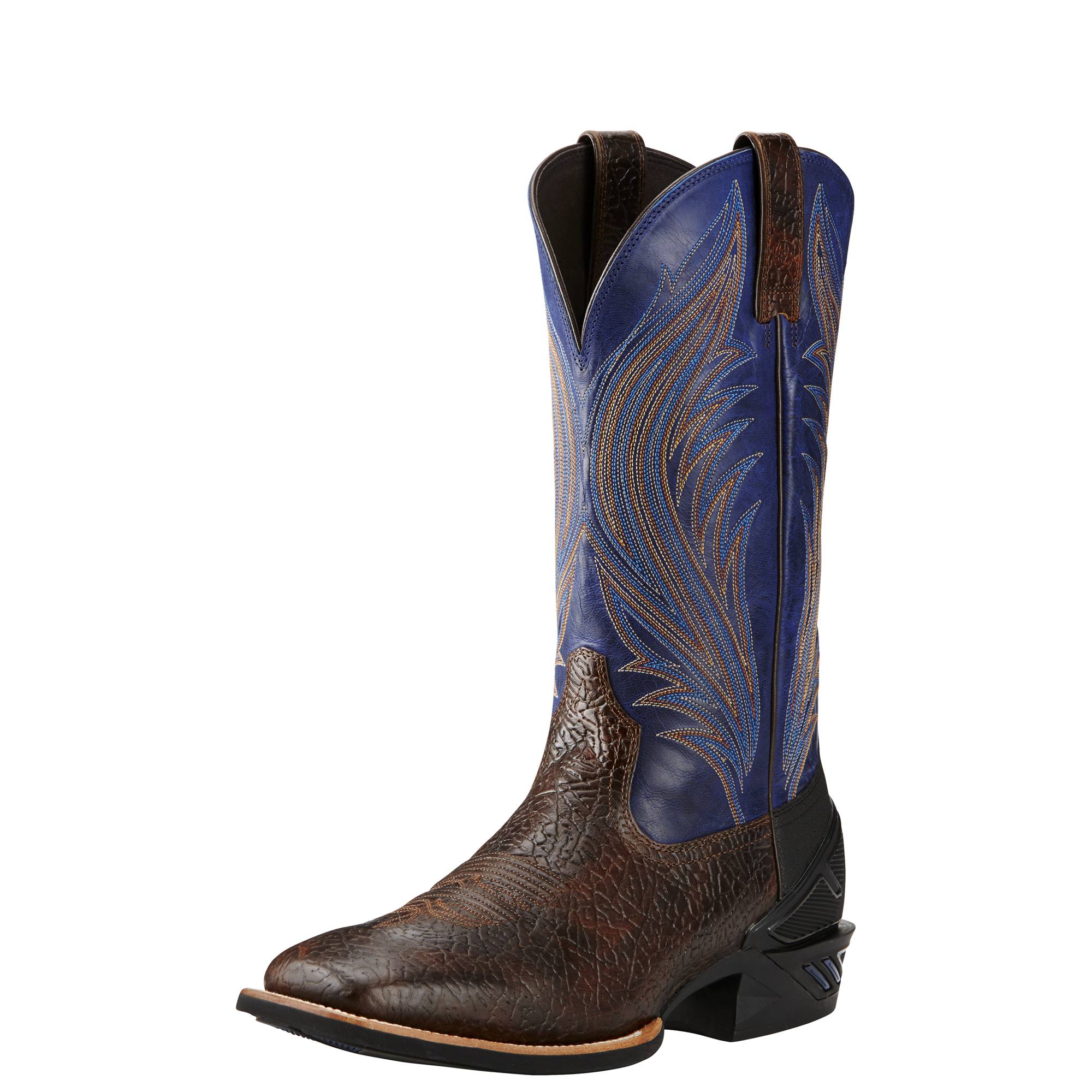 Ariat Catalyst Prime Western Boots Mens Glazed BarkTwilight Blue