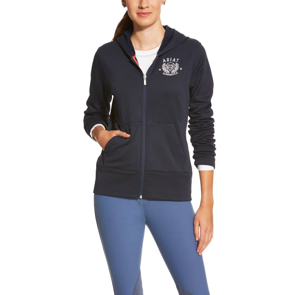 funnel neck half zip sweatshirt