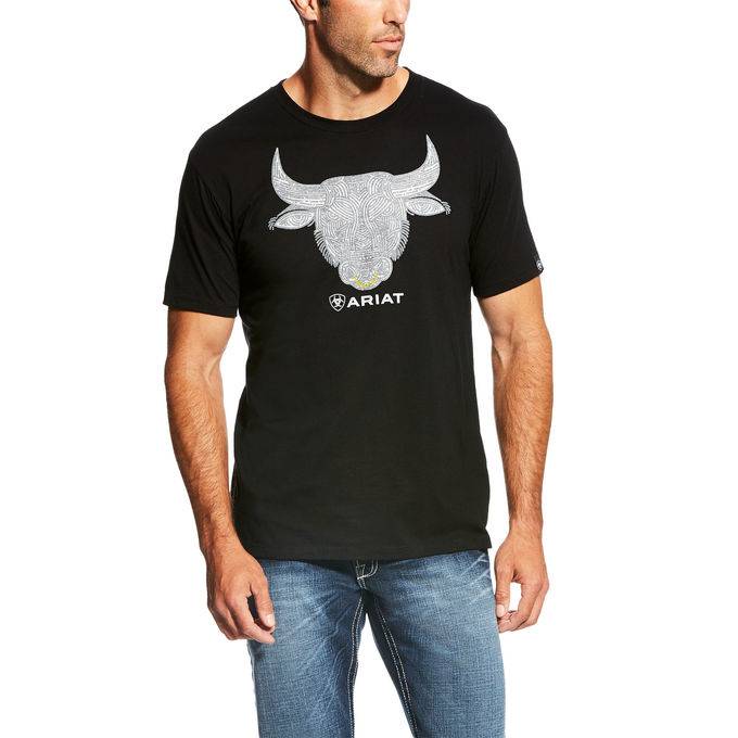 Ariat Bull Strong Tee Mens Black
