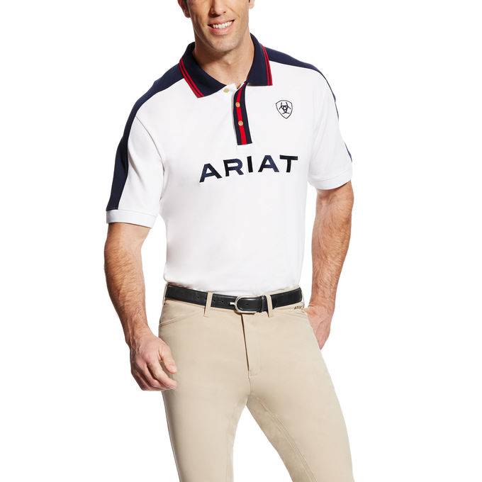 Ariat New Team Polo - Mens - White