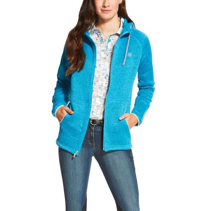 6-194402 Ariat Granby Full Zip - Ladies - Barrier Teal sku 6-194402