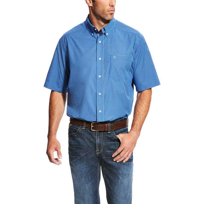 Ariat Mcgee Short Sleeve Performance Shirt  - Mens - Dark Skye