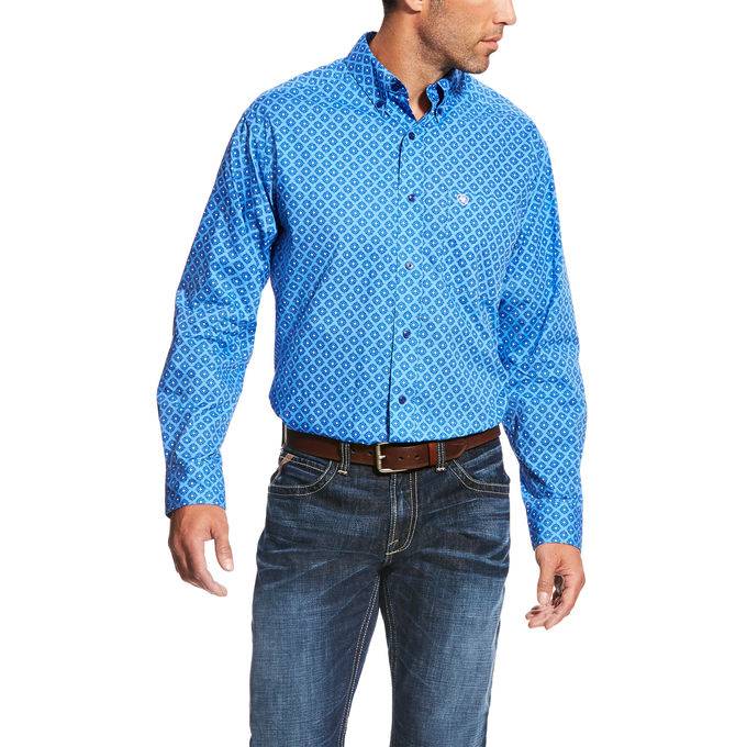 Ariat Marvel Long Sleeve Print Shirt - Mens - Marina