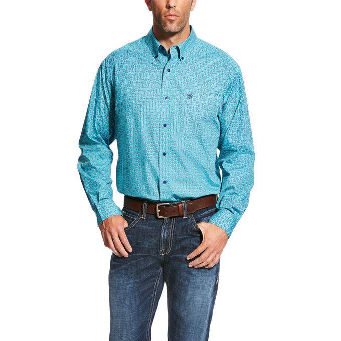 Ariat Morgan Long Sleeve Print Shirt - Mens - Hydrous