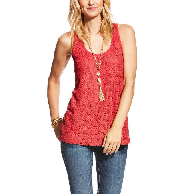 Ariat Dani Tank - Ladies - Brandy Apple