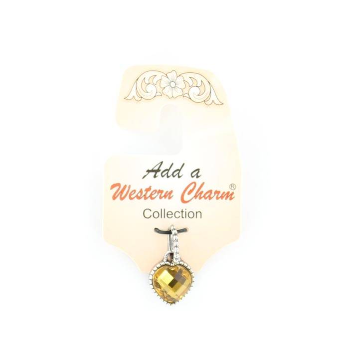 6-197333 Colored Stone Heart Charm sku 6-197333