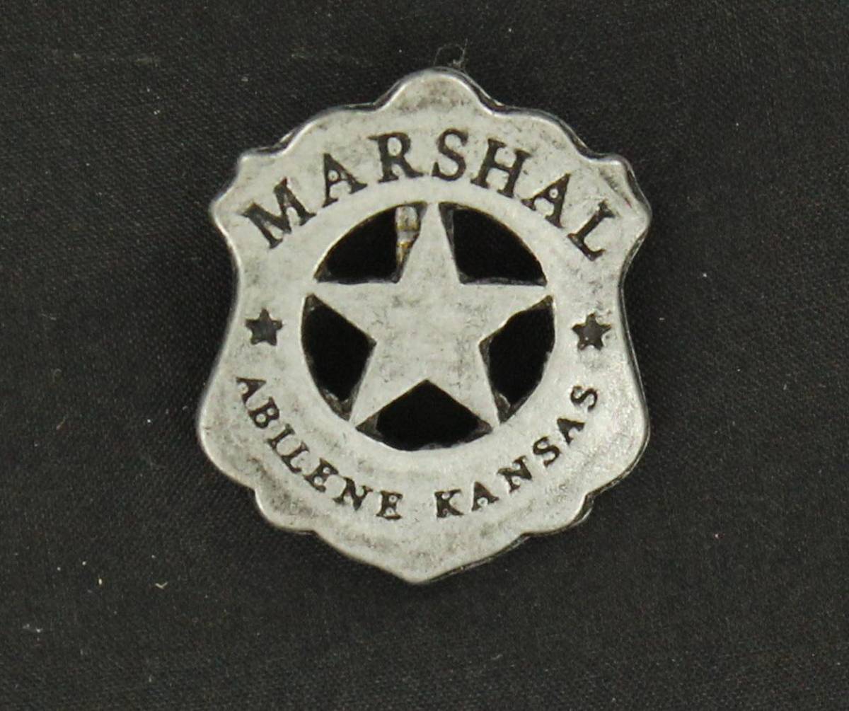 Abilene Kansas Toy Marshall Badge Pin