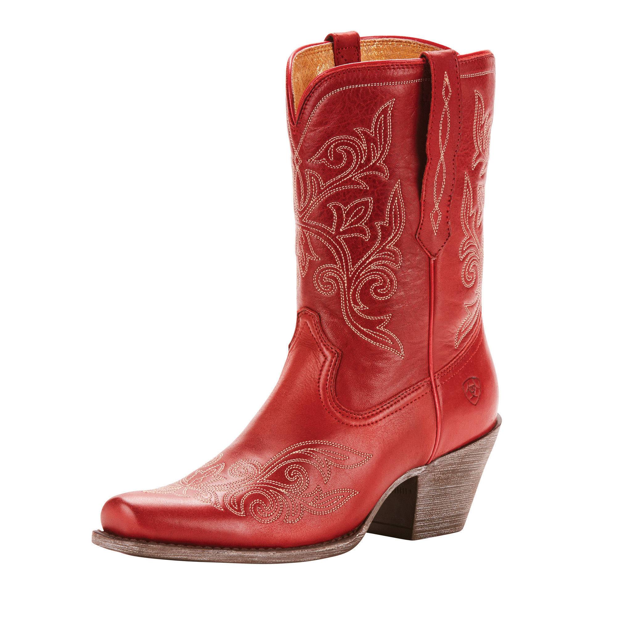 6-199593 Ariat Round Up Rylan - Ladies - Rogue Red sku 6-199593