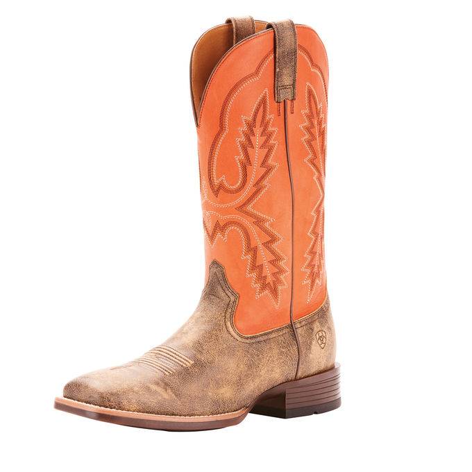 6-199630 Ariat Pecos - Mens - Blackened Tan/Tack Room Melon sku 6-199630