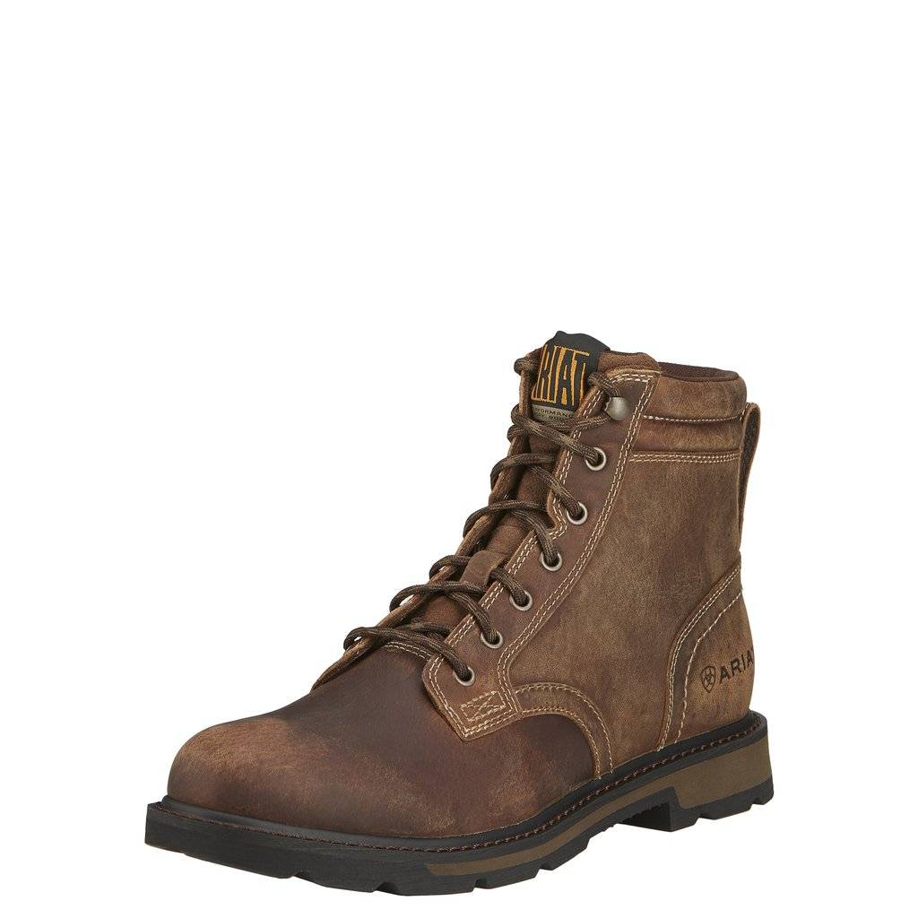 Ariat Mens Groundbreaker 6 Steel Toe Waterproof Work Boots