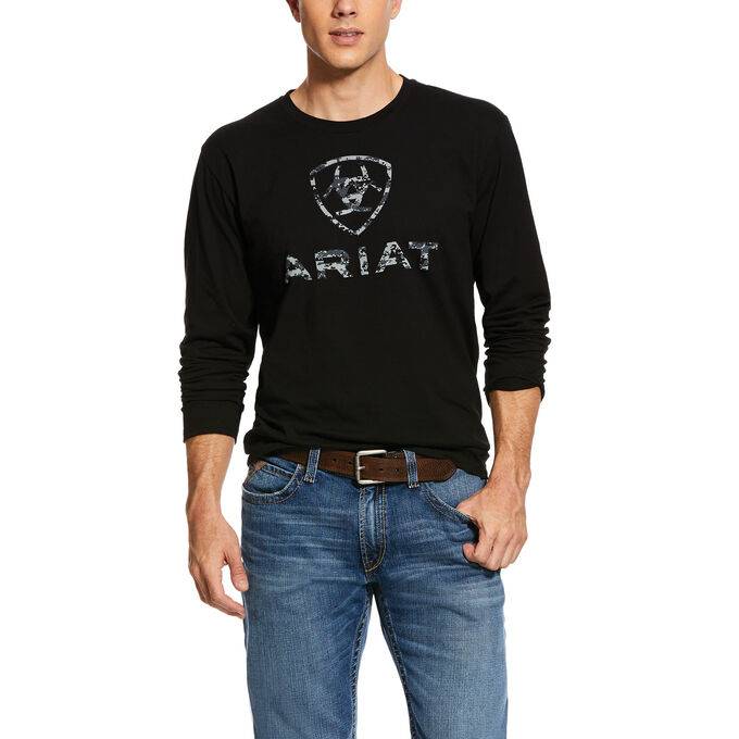 Ariat Mens Liberty USA Digi Camo Long Sleeve T-Shirt