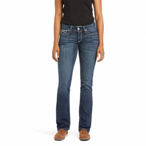 Ariat Ladies R.E.A.L. Mid Rise Stretch Ivy Stackable Straight Leg Jeans