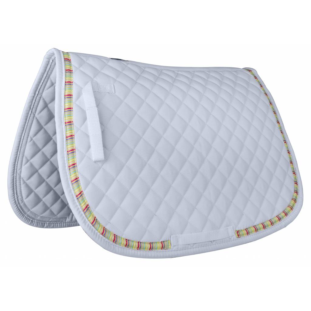 Gatsby Ribbon All-Purpose Saddle Pad- Stripes