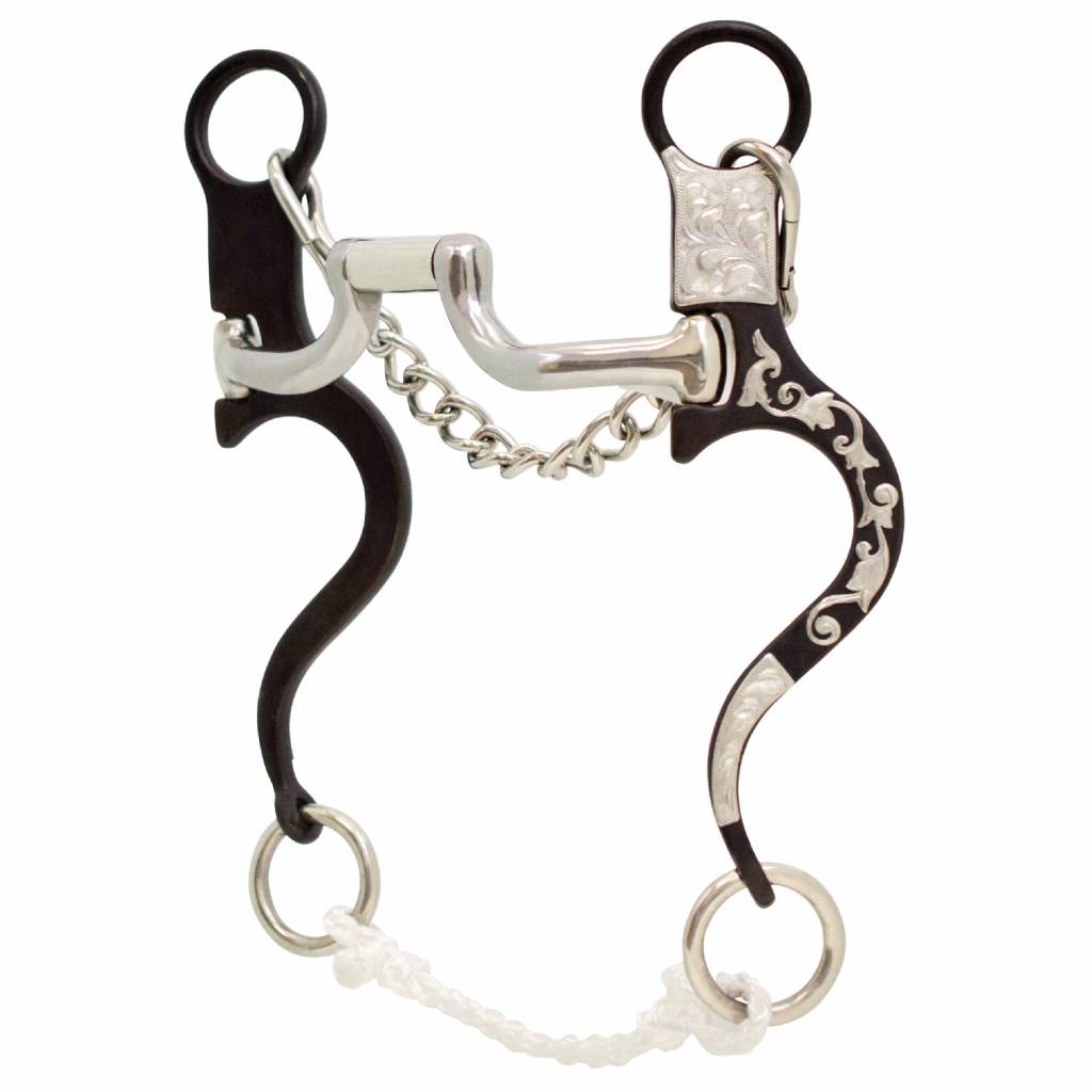 Partrade Cowboy Tack Tyler Magnus Series Loose Ring Hinged Port Bit