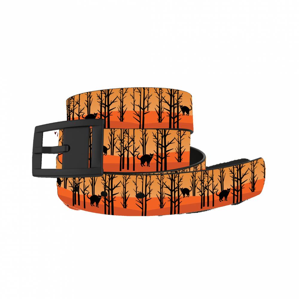 C4 Belt Halloween Cats Belt with Black Buckle