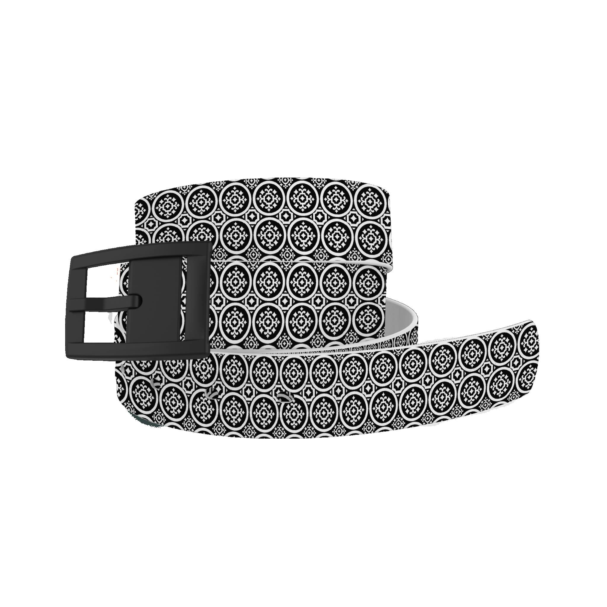 C4 Belt San Soleil Roundabout Black Belt with Black Buckle Combo