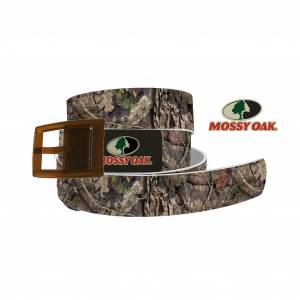 C4 Belt Mossy Oak - Break Up Country Brand Belt with Brown Buckle Combo